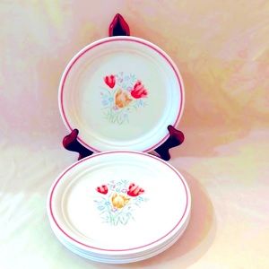 Set of 6 Corelle By Corning French Garden Luncheon Plates by A1243